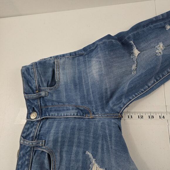 American‎ Eagle high rise jegging super stretch blue 8 reg womens jeans 5530 - Picture 8 of 11